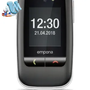 Emporia emporiaONE Telefono per Anziani A Conchiglia 2.4" Grigio Argento IP54