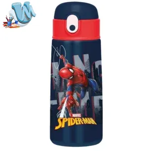 Borraccia Termica Spider-Man Kids - 460ml.Con Cannuccia:Caldo12h-Freddo24